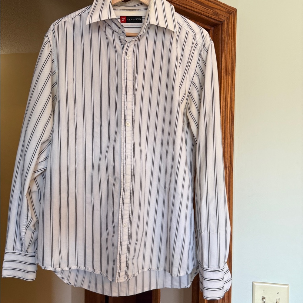 Van Heusen Men's White Striped Shirt